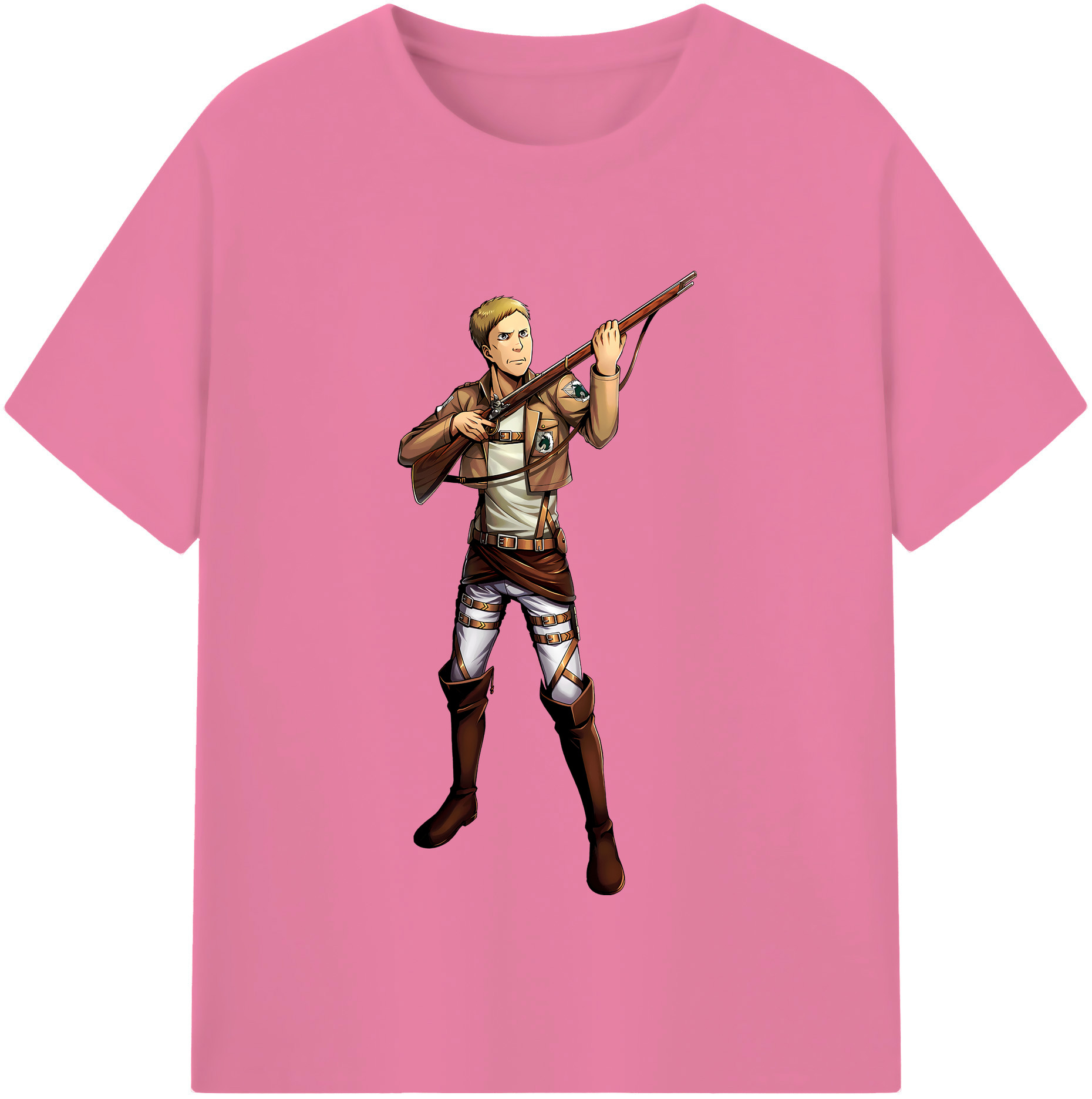 （画像用） 進撃の巨人 Attack on Titan 綿100％半袖Tシャツ（フロントプリント）